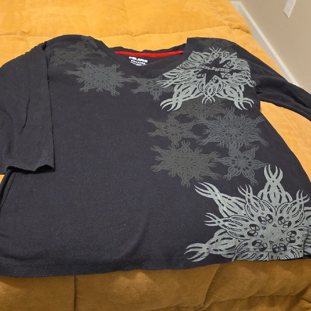 Polaris Women's Black Long Sleeve Tee